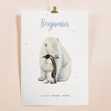 Afbeelding in Gallery-weergave laden, Poster ijsbeer en pinguïn - Art print
