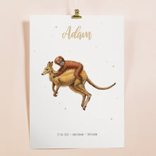 Load image into Gallery viewer, Poster kangaroo and monkey
