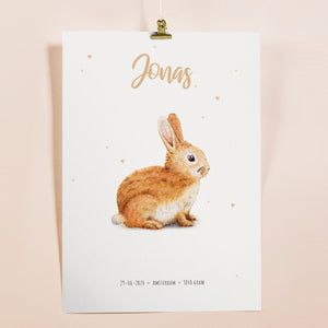 Poster konijntje - Art print