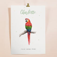 Afbeelding in Gallery-weergave laden, Poster papegaai - Art print
