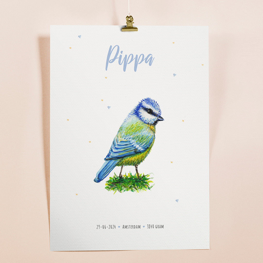 Poster blue tit