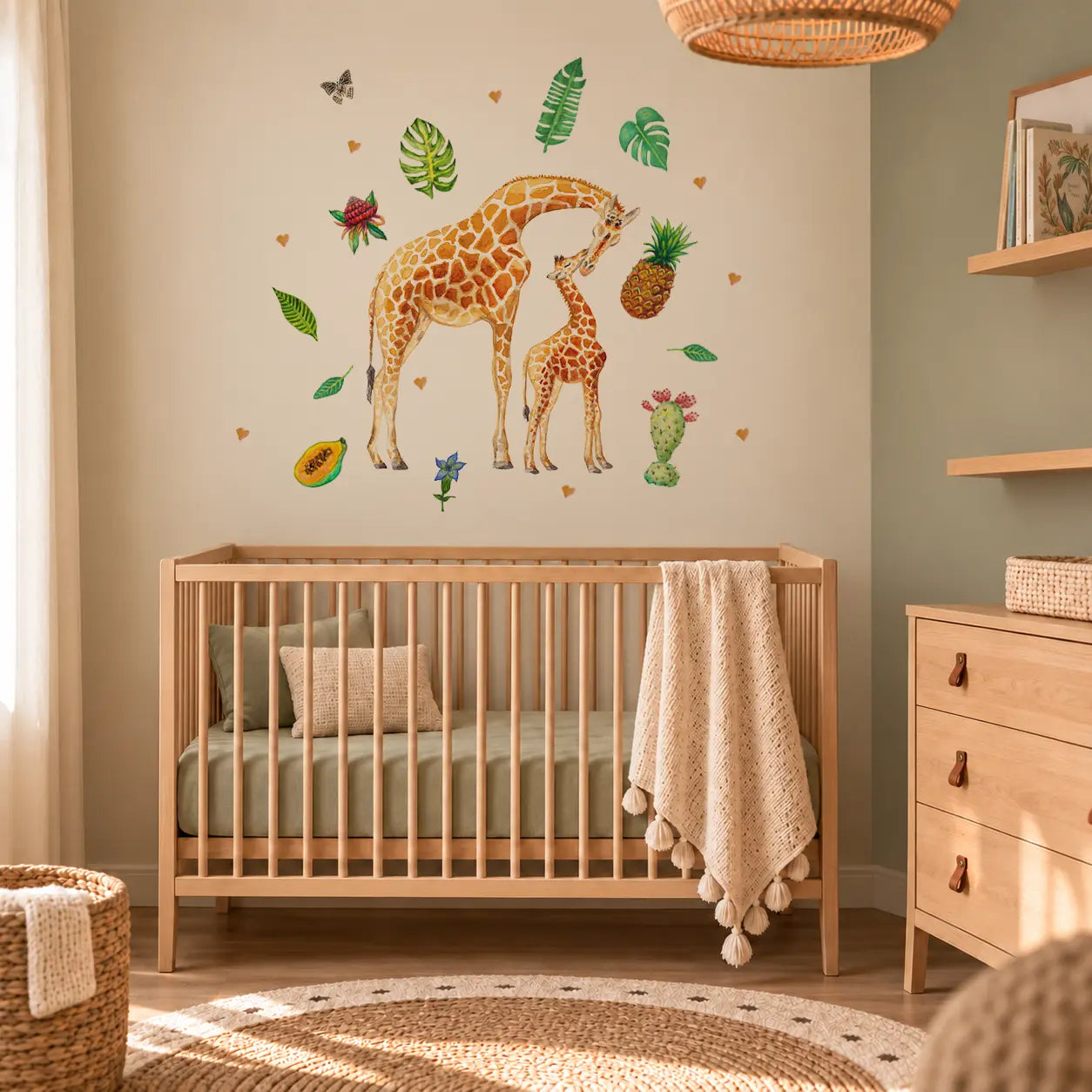 Wandtattoo Baby-Leopard
