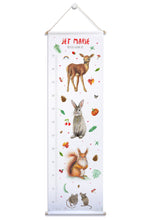 Load image into Gallery viewer, Personalised growth chart forest animals with name
