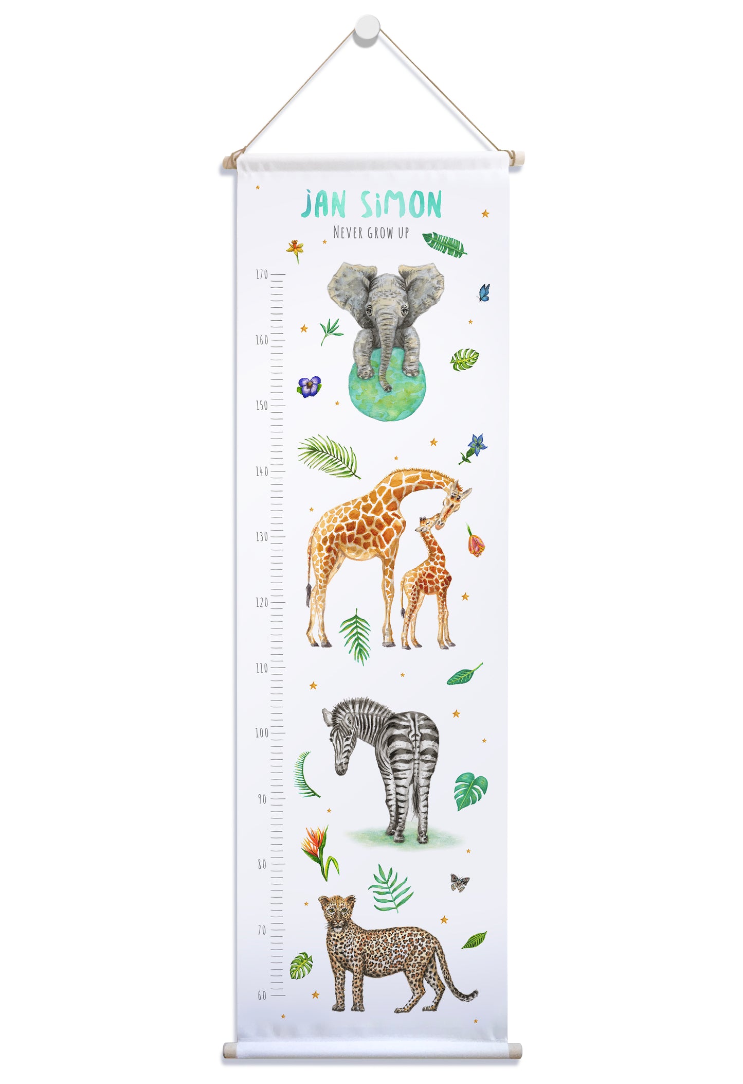 Groeimeter jungle met naam