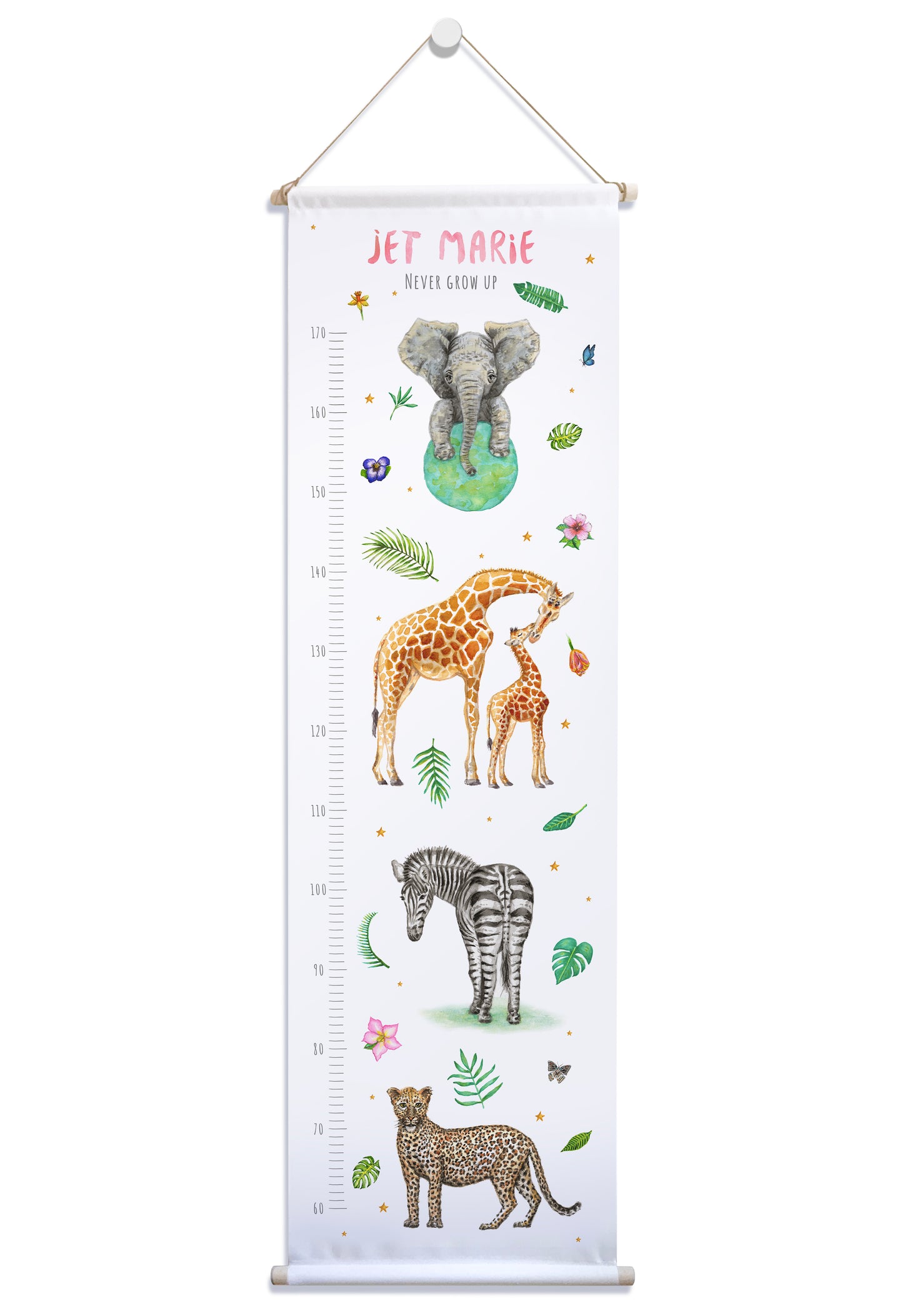 Groeimeter jungle met naam
