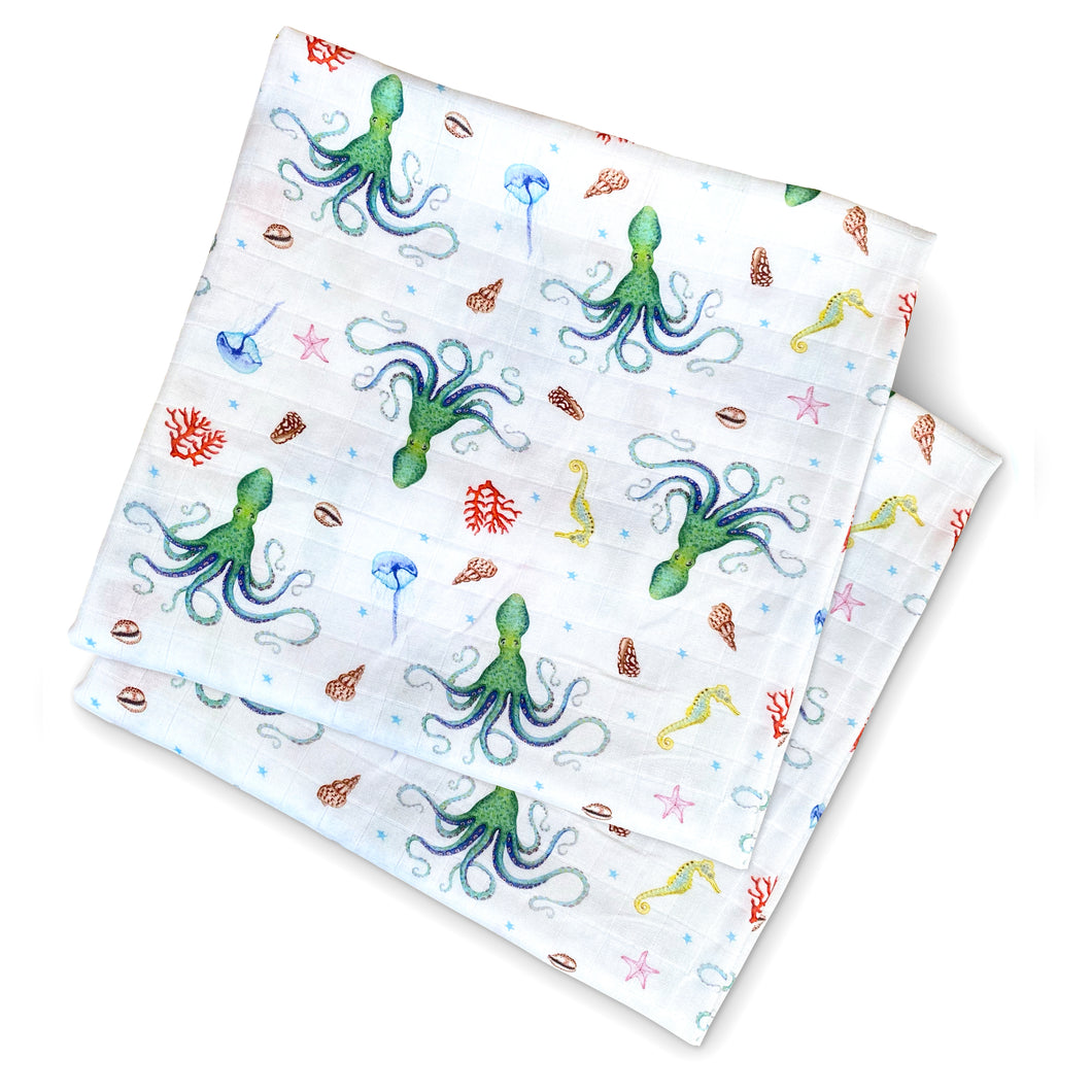 2x hydrofiele doek octopus - 60cm