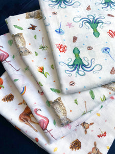 2x hydrofiele doek octopus - 60cm