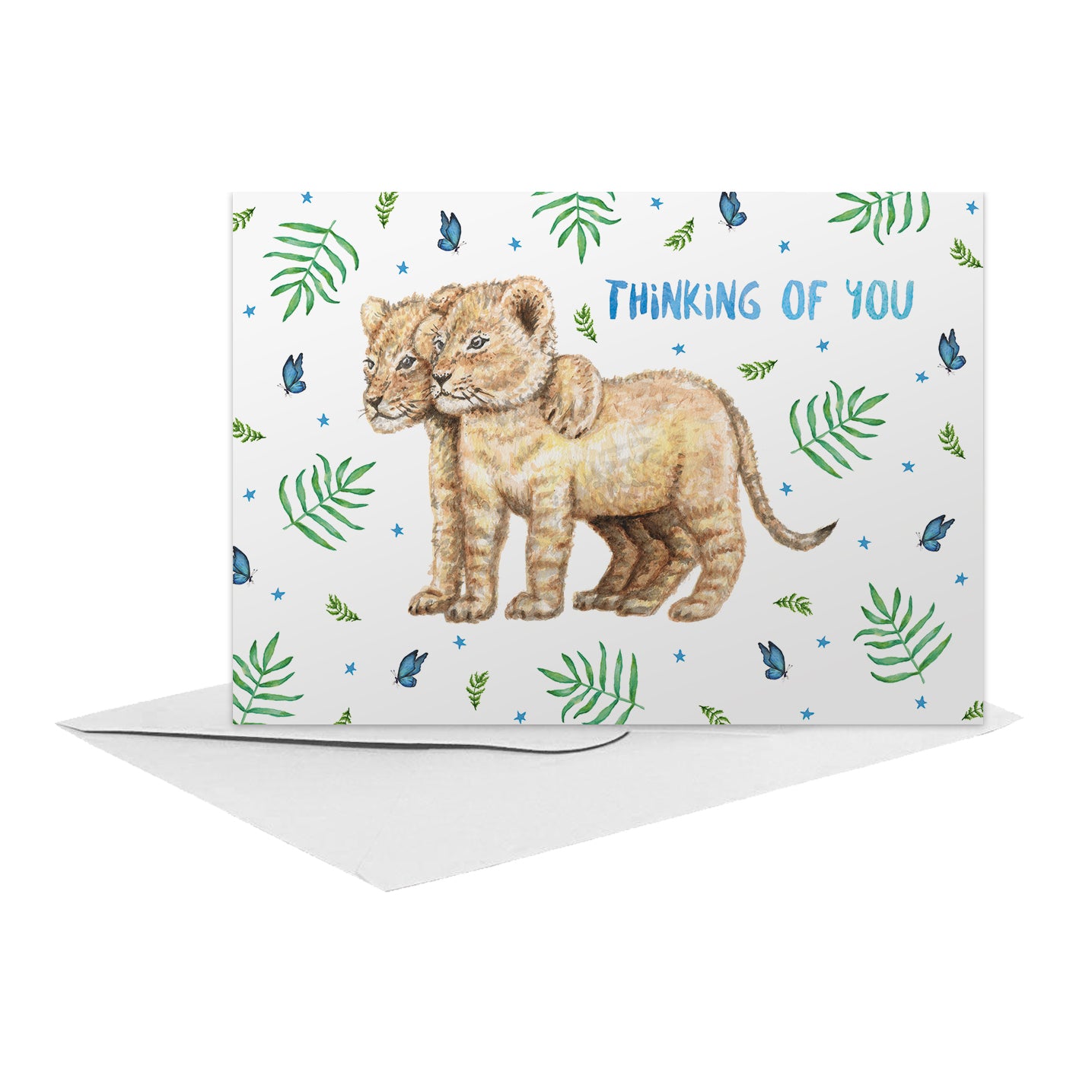 10 greeting cards Take Care with envelope