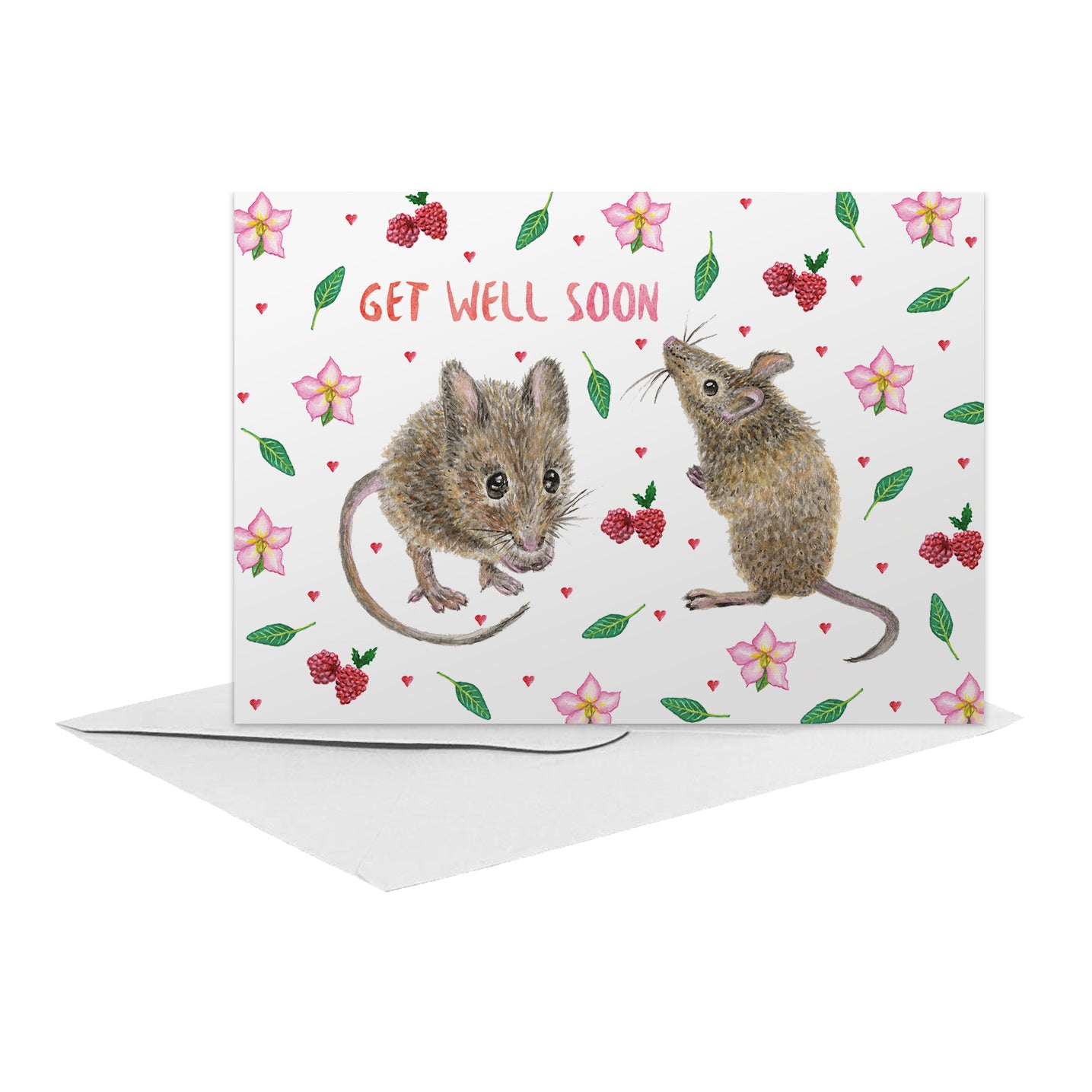 10 greeting cards Take Care with envelope