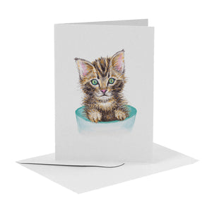10 greeting cards Dutch animals with envelope