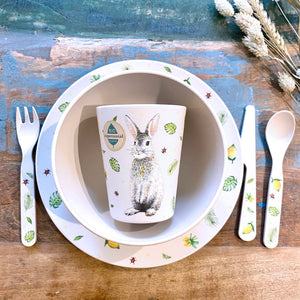 Zuperzozial X Mies to Go bioplastic tableware rabbit - durable and safe