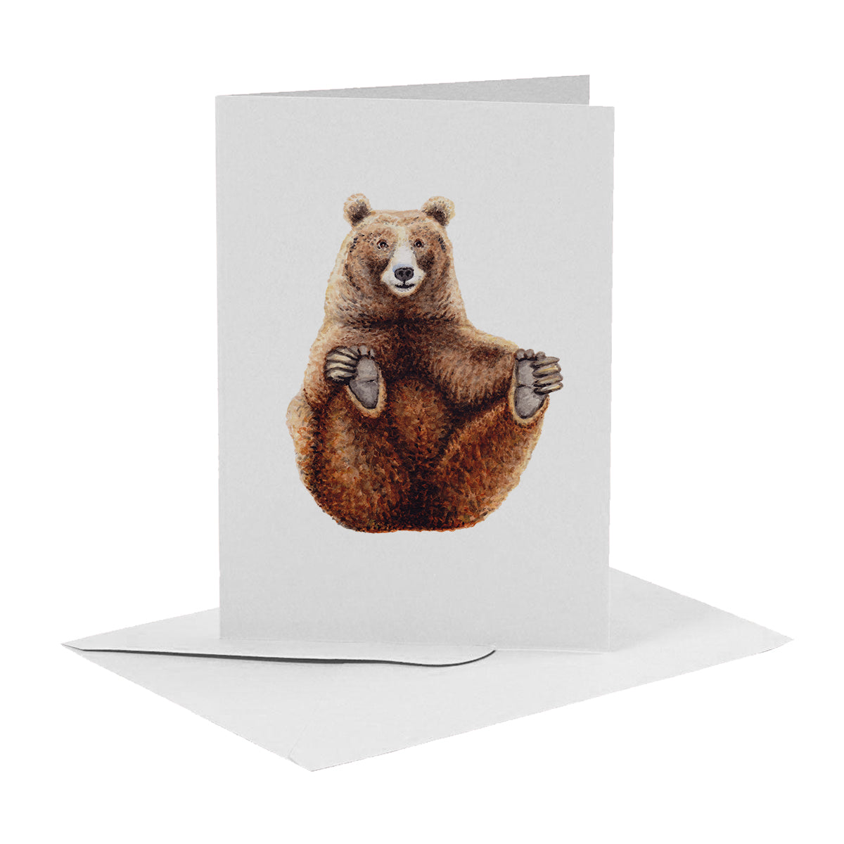 10 greeting cards tropical animals with envelope