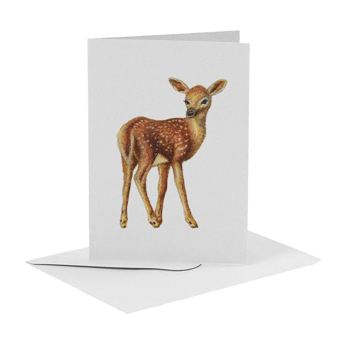 10 greeting cards tropical animals with envelope