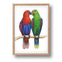 Load image into Gallery viewer, Poster 2 parrots
