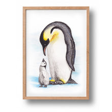 Afbeelding in Gallery-weergave laden, Poster pinguïns - Art print
