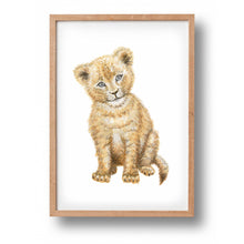 Afbeelding in Gallery-weergave laden, Poster leeuwtje - Art print
