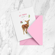 Load image into Gallery viewer, Birth announcement deer girl - sample

