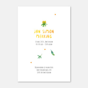 Birth announcement rabbit - sample