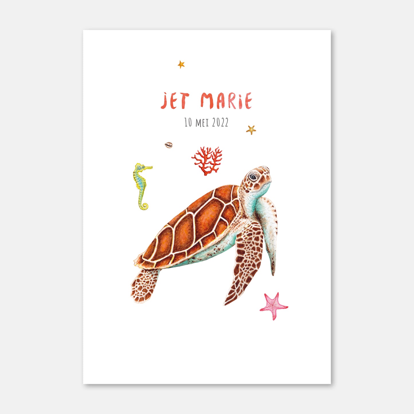 Geburtsanzeige Giraffe Junge - Muster