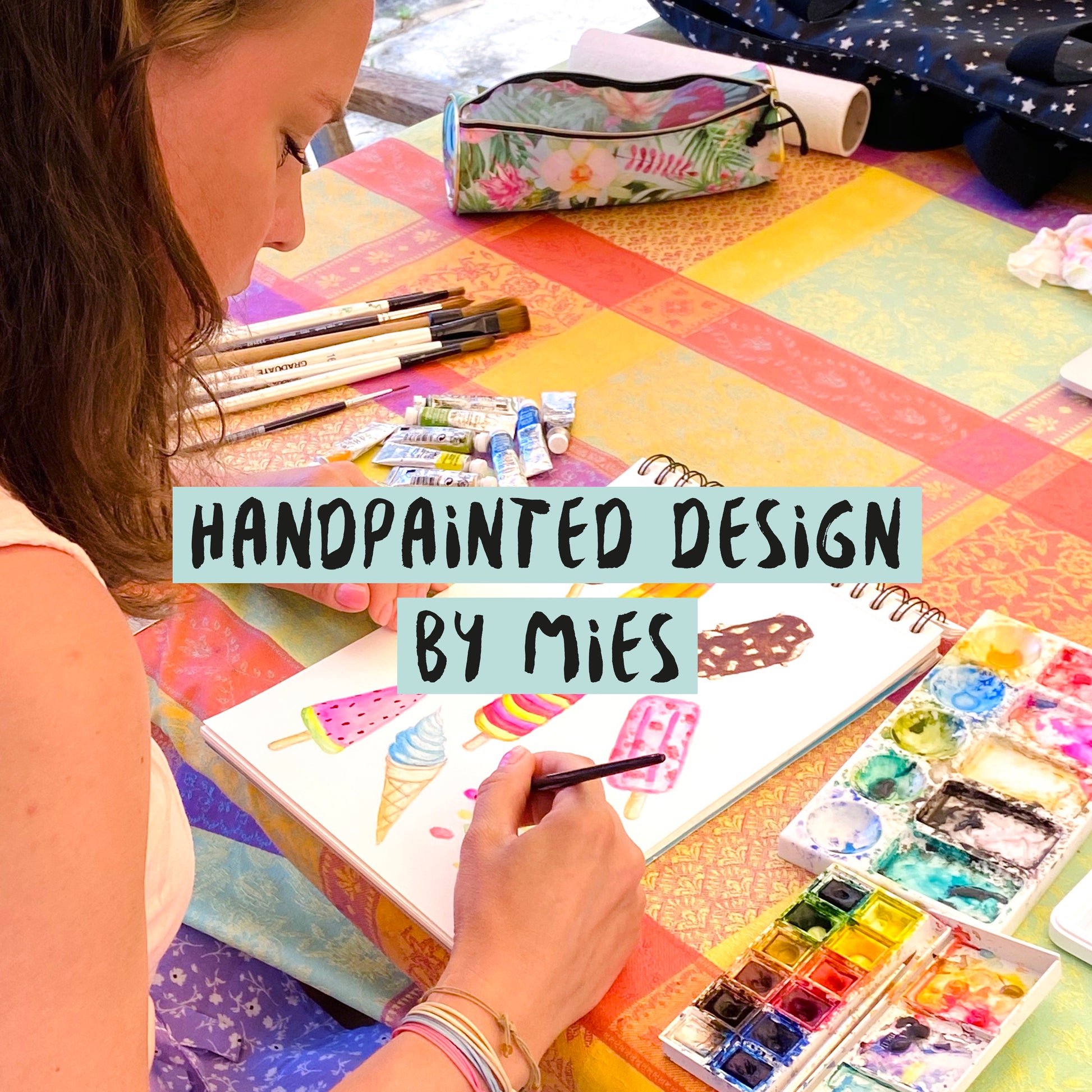 handpainted design by Mies to Go handgeschilderd aquarel dieren watercolour