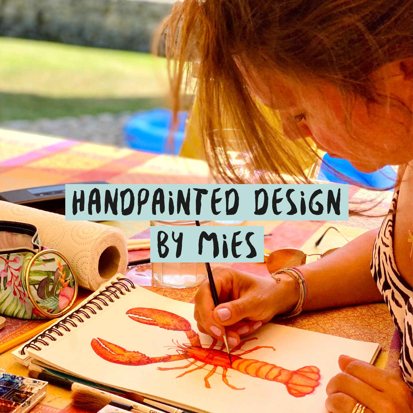 handpainted design by Mies to Go handgeschilderd aquarel dieren watercolour