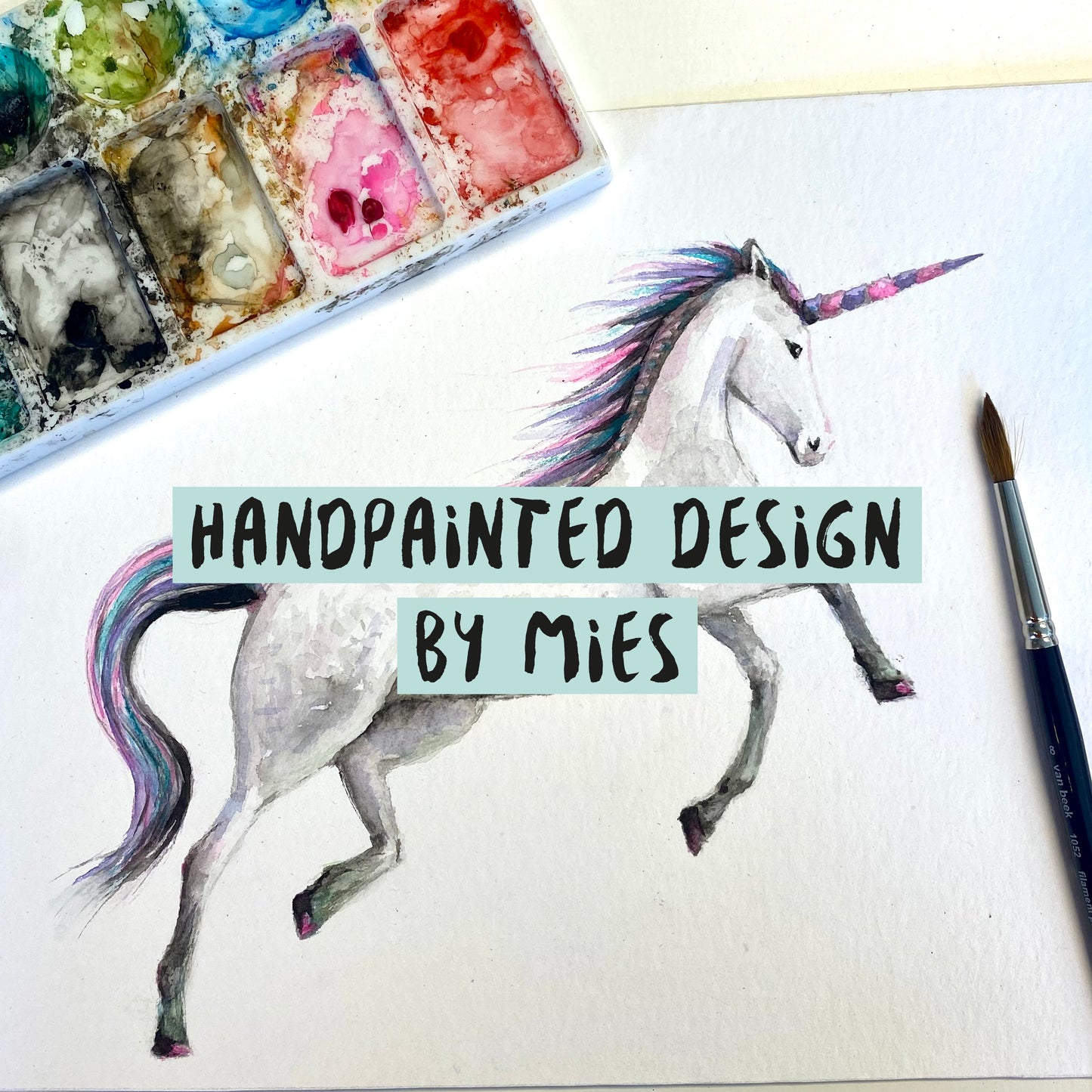 handpainted design by Mies to Go handgeschilderd aquarel dieren watercolour