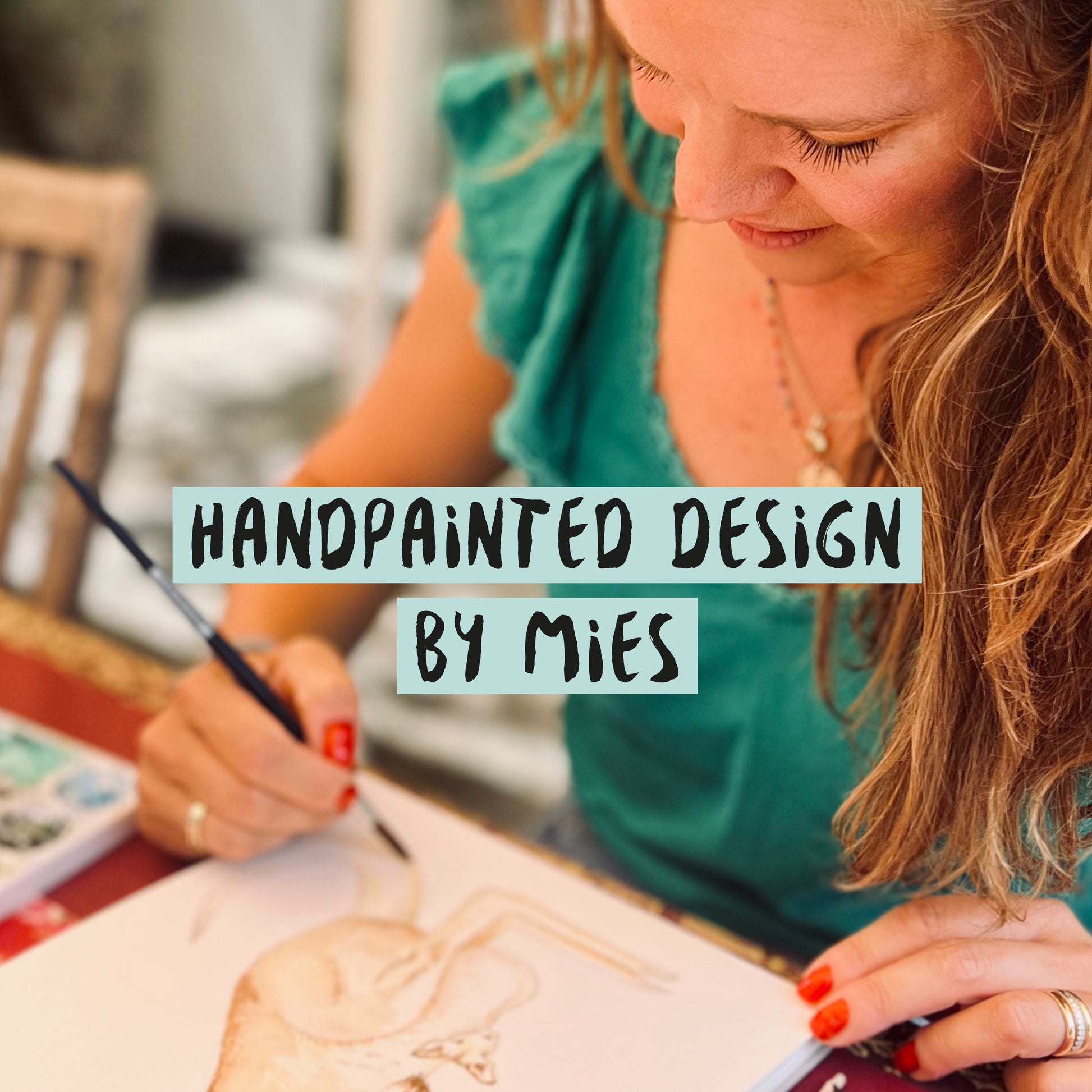 handpainted design by Mies to Go handgeschilderd aquarel dieren watercolour