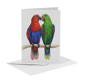 10 Grußkarten Vögel mit Umschlag