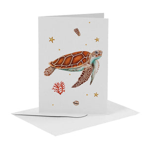 10 Grußkarten Meerestiere mit Umschlag