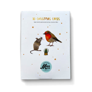 20 Weihnachtskarten Englisch mit Umschlag