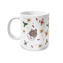 Load image into Gallery viewer, Ceramic Christmas mug rabbit
