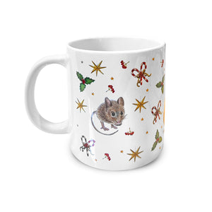 Ceramic Christmas mug rabbit