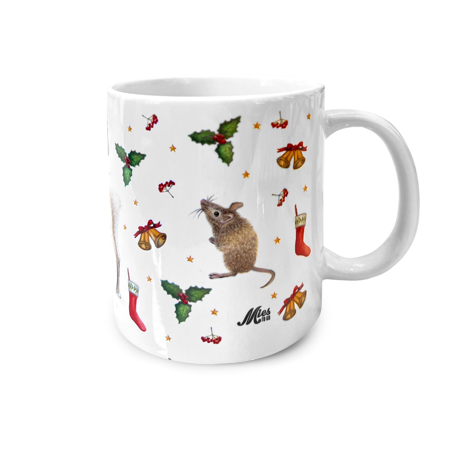 Kerstmok rendier keramiek