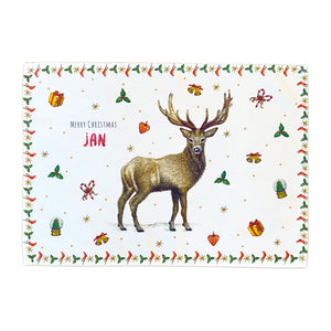 10 Christmas placemats with name