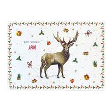 Load image into Gallery viewer, 4 Christmas placemats with name
