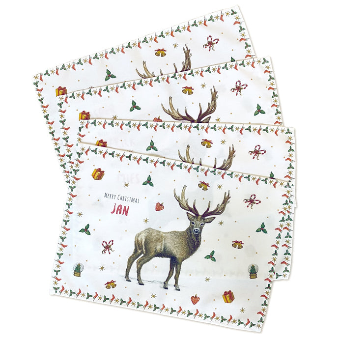 Mies to Go kerst placemats 4 stuks