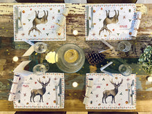 Load image into Gallery viewer, 10 Christmas placemats with name
