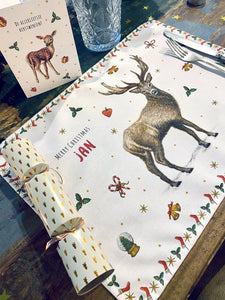 8 Christmas placemats with name