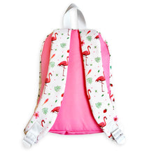 Load image into Gallery viewer, achterkant kids rugzak flamingo
