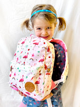 Load image into Gallery viewer, schooltas kleuter flamingo
