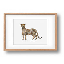 Load image into Gallery viewer, Originele aquarel schilderij luipaard
