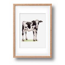 Load image into Gallery viewer, Original watercolor painting of a calf
