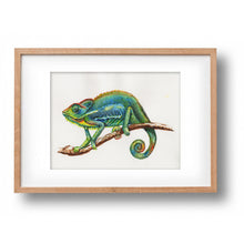 Load image into Gallery viewer, Original watercolour chameleon
