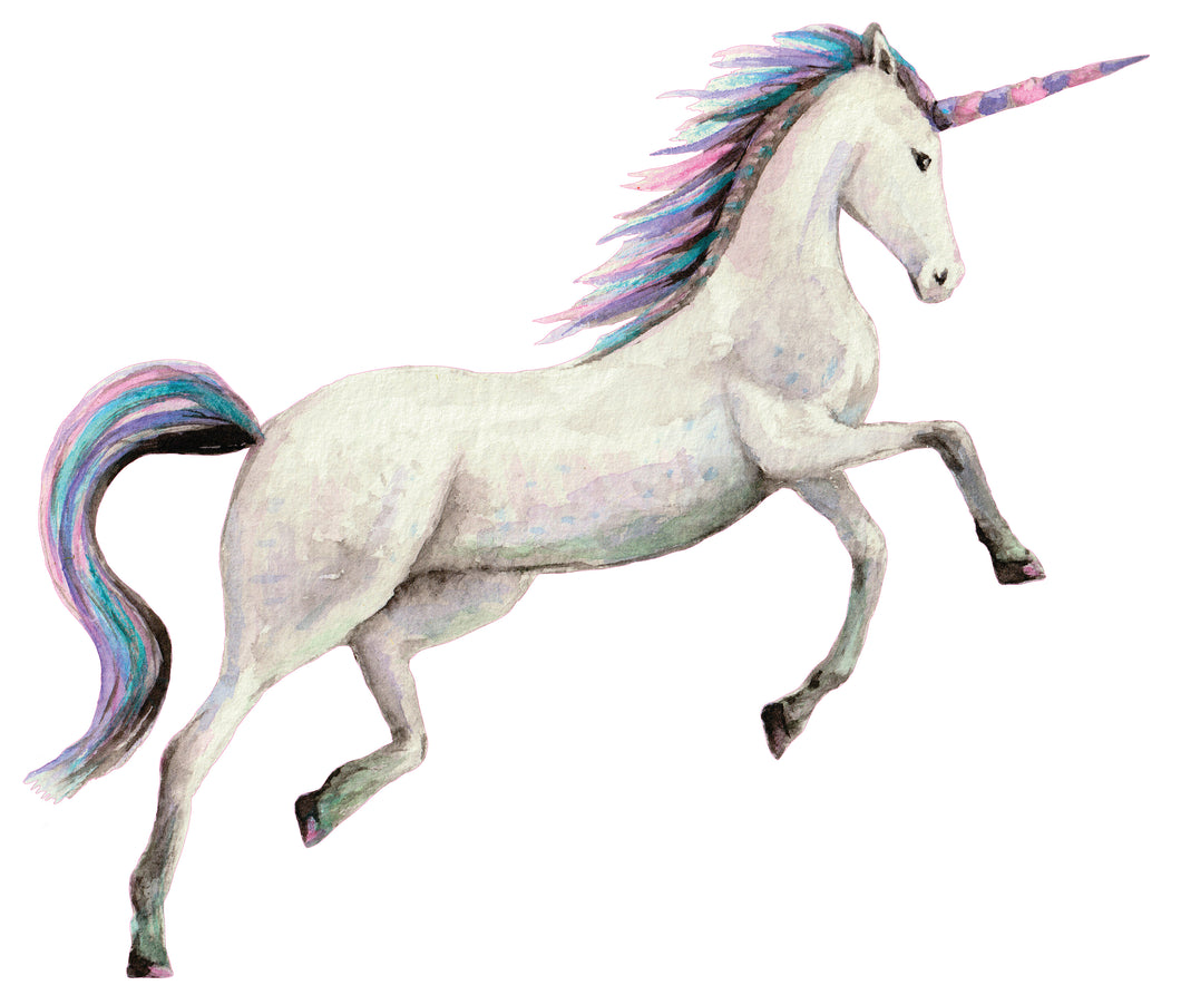Muursticker unicorn 65x55 cm