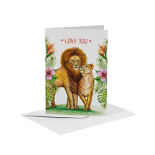 Load image into Gallery viewer, 10 greeting cards Love &amp; friends with envelope
