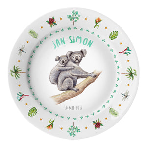 Geboortebordje koala met naam