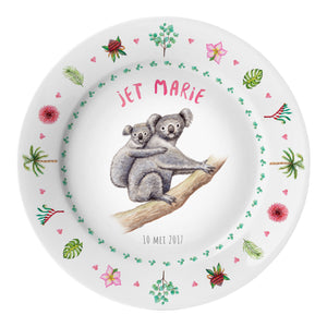 Kinderbordje koala met naam