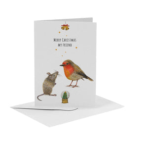 20 Weihnachtskarten Englisch mit Umschlag