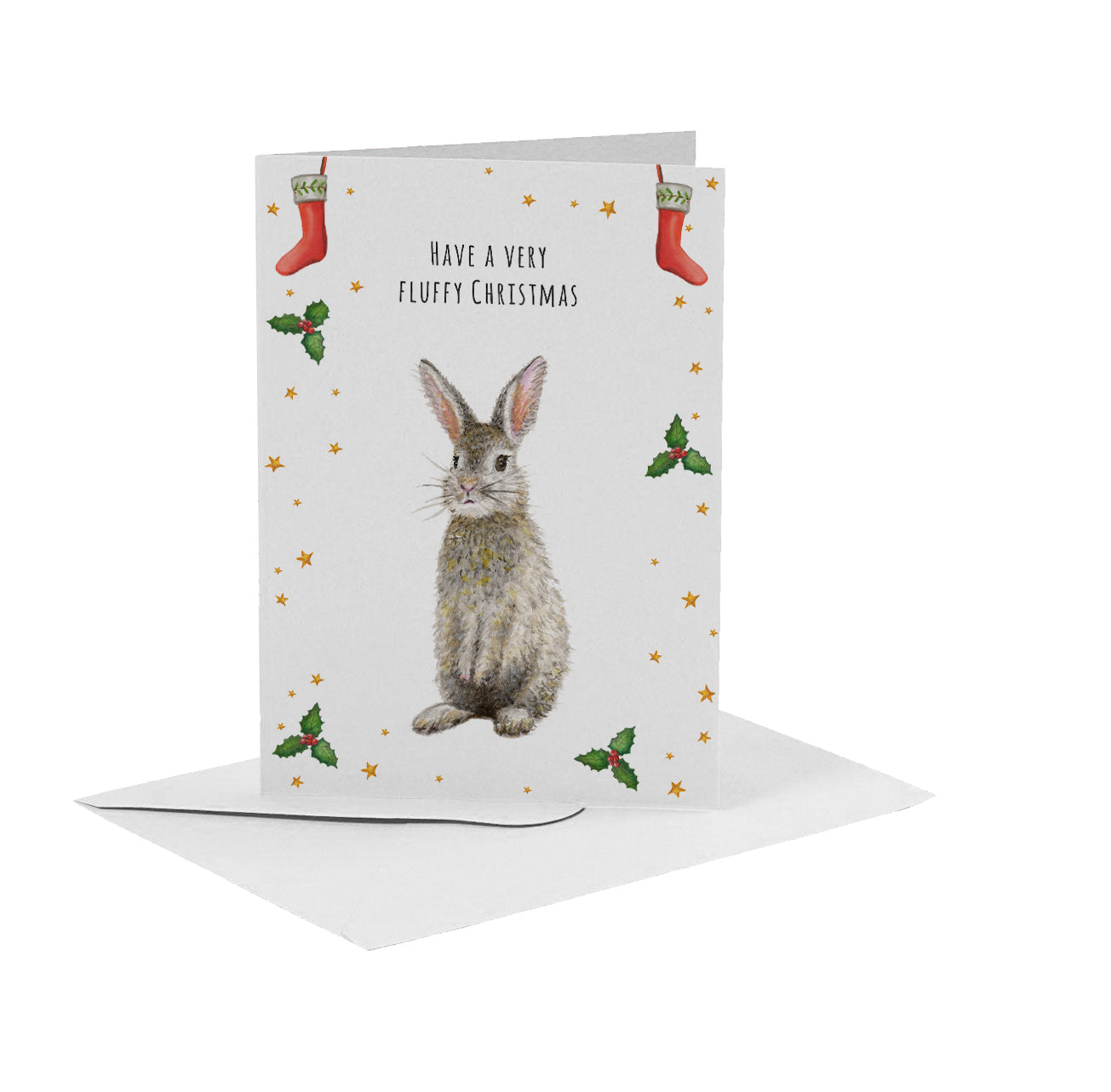 50 kerstkaarten Engels met envelop