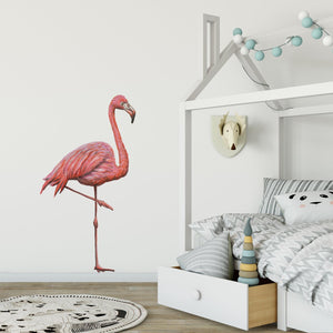 Muursticker flamingo
